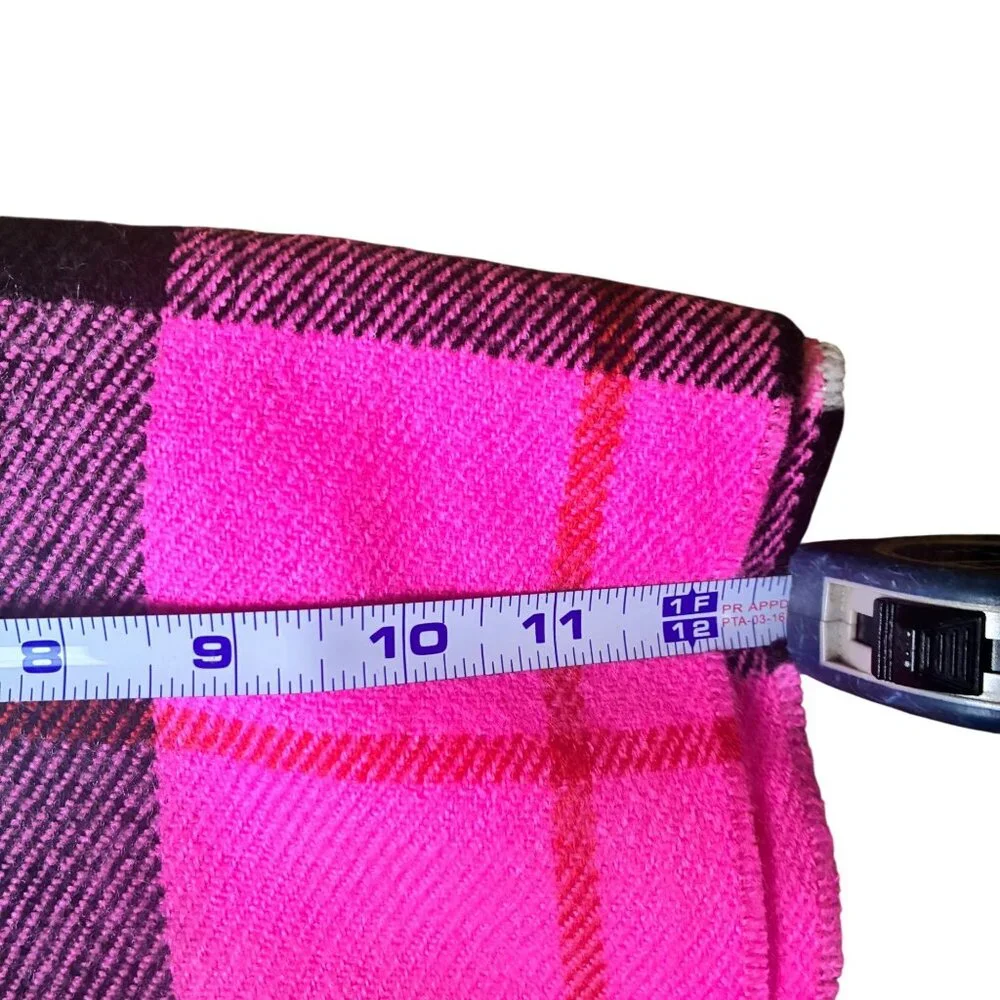 NWT 2 Victorias Secret Cozy Scarves Sparkle Buffalo Check Pink‎ & Red Plaid
